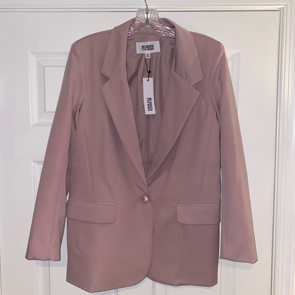 New NWT BB Dakota by Steve Madden Pale Pink Blazer
